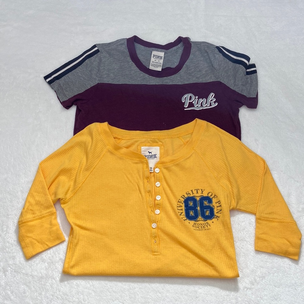 VICTORIA SECRET PINK Bundle of 2 SHIRTS